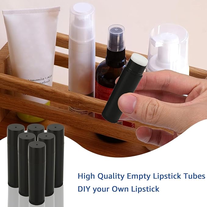 100 Pack Lip Balm Tubes, 5ml Plastic