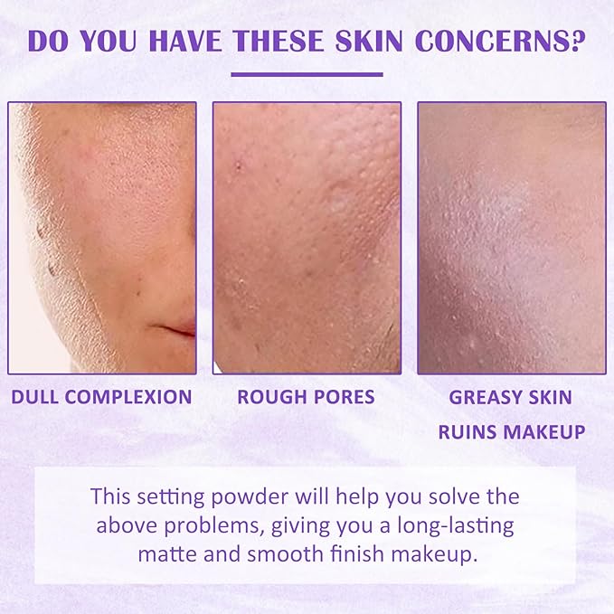 Oil Control Pressed Setting Powder, Lavender Matte Powder