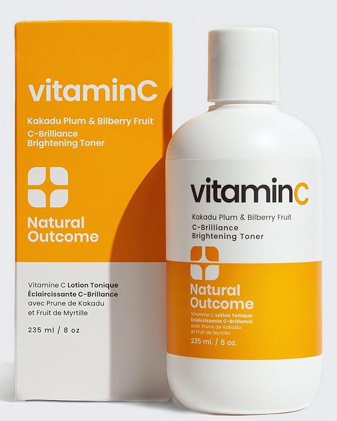 C-Brilliance Vitamin C Toner for Face Daily Witch Hazel Facial Astringent with Kakadu Plum and Bilberry Fruit 8 oz Vegan, Fragrance Free