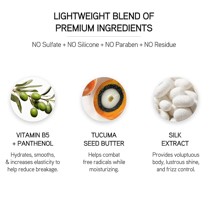 ILES FORMULA Styling Cream & Finishing Serum with Heat Protection, Weightless (Non-Greasy) Hair Repair Treatment for Damaged Hair, Anti-Frizz Blow Dry Product with Silk Extract & Macroloba Seed