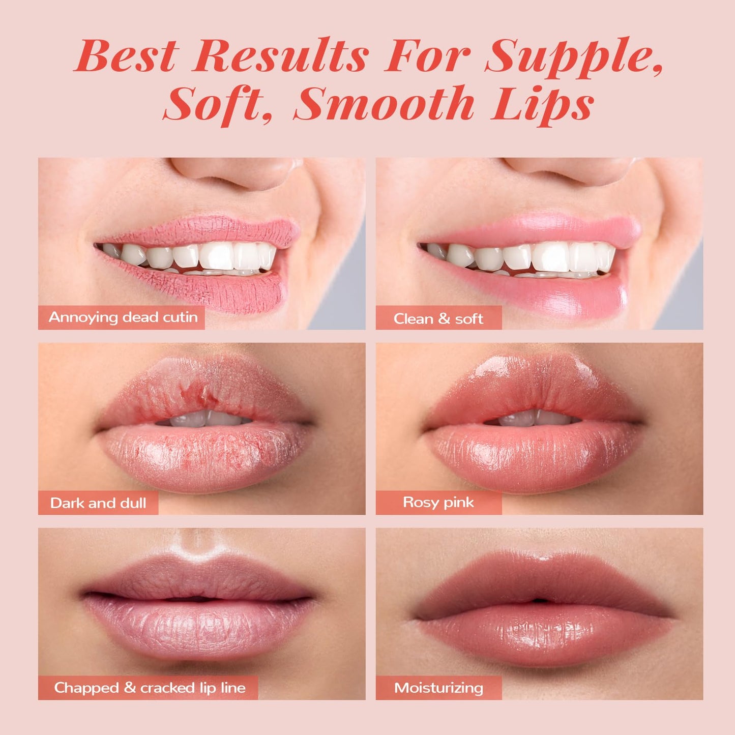 Lip Mask Set, Lip Scrub & Lip Butter, Overnight Lip Treatment Set Enriched With Skin Softening Ceramide & Watermelon and Hydrating Shea Butter, For A Softer & Smoother Pout