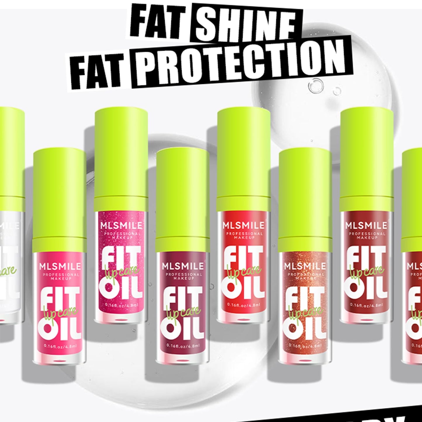 4 Colors Fat Oil Lip Gloss, Lip Oil Lip Glaze Hydrating Lip Glow Oil Big Brush Head Moisturizing Lip Gloss, Shiny Transparent Tinted Plumping Lip Oil Nourishing Non-sticky (B#)