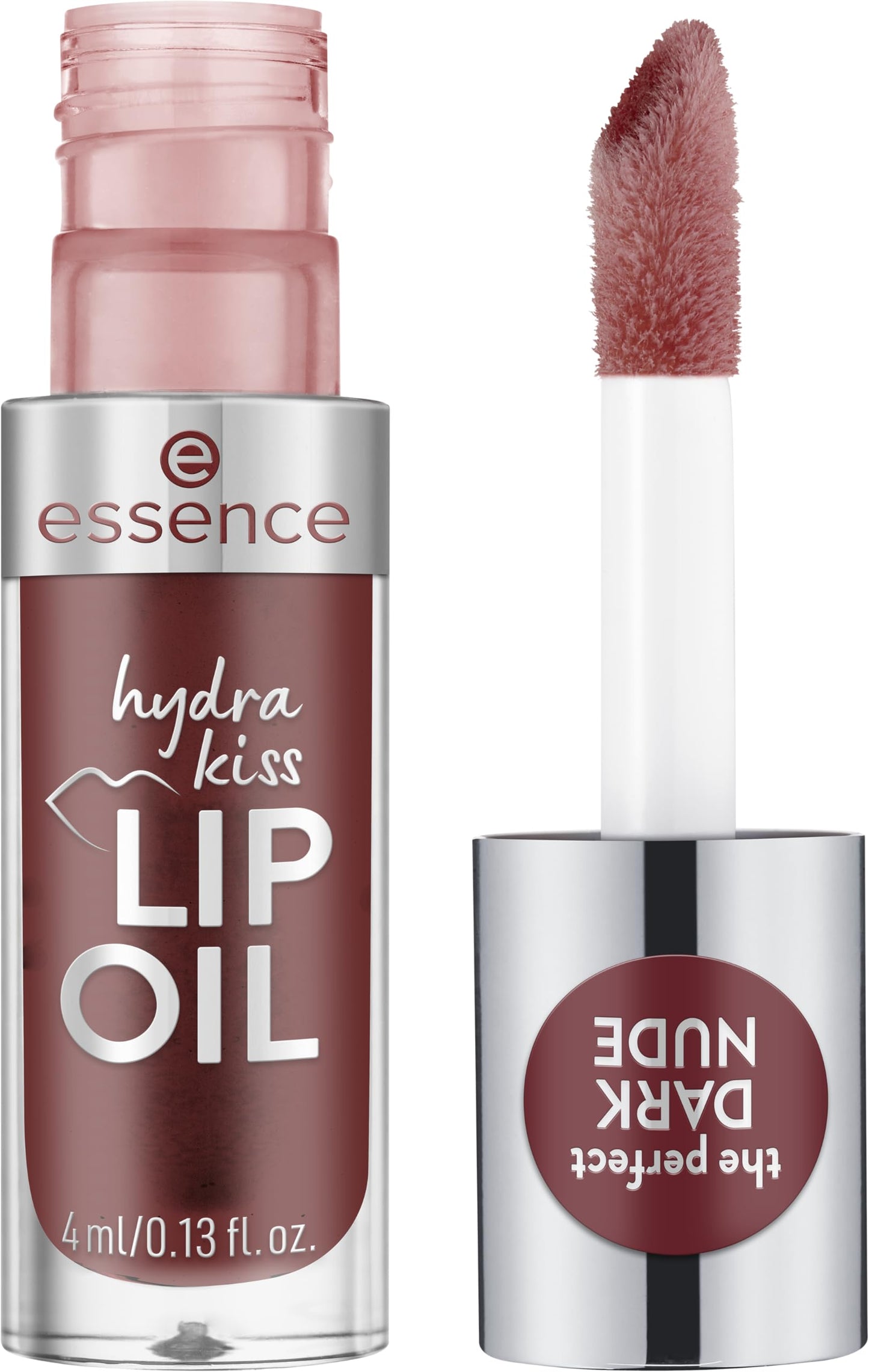 essence | Hydra Kiss Lip Oil |Intense Hydration & Glossy Finish | Infused with Hyaluronic Acid, Vitamin E & Jojoba Oil | Vegan & Cruelty Free (08 | Mocha Glow)