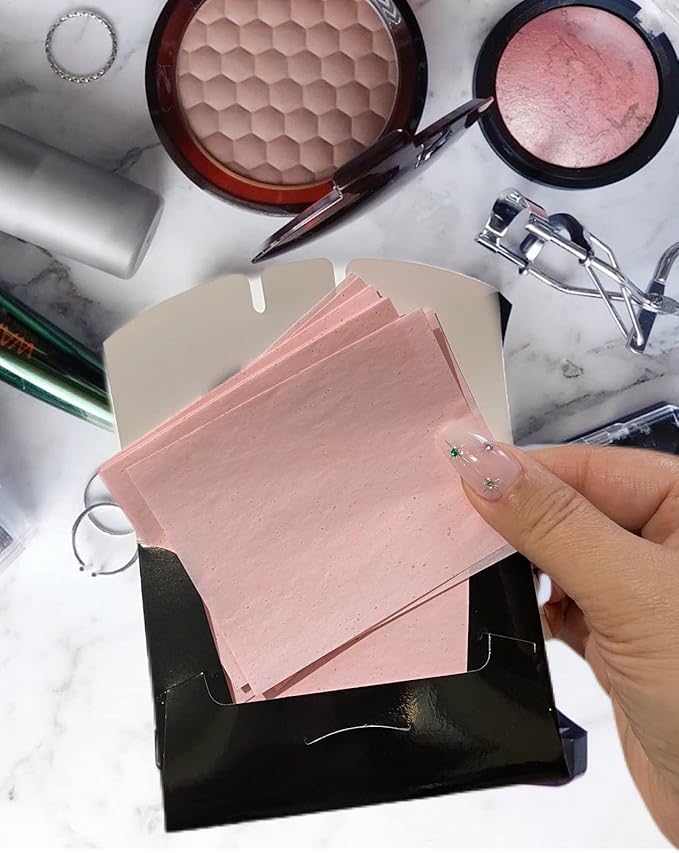 2 Pks ROSE INFUSED Natural Abaca Blotting Paper