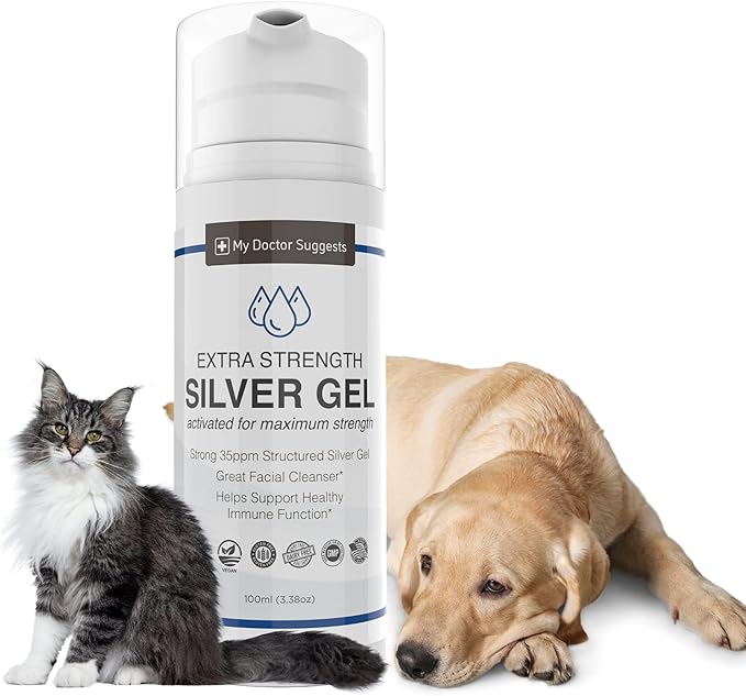 Colloidal Silver Gel Extra Strength - 35ppm Activated Colloidal Silver Gel for Maximum Potency - Made in USA - Structured Formula in a Convenient 4 Pack