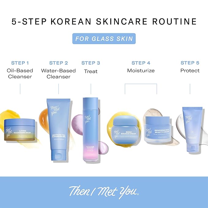 Then I Met You Bong² Bounce Cream, Lightweight Gel Cream Barrier Moisturizer with Hallabong Extract, Omega-3 Fatty Acids, Squalane, and Ceramides, Cruelty-Free, Hydration for Oily Skin, 1.69 fl oz