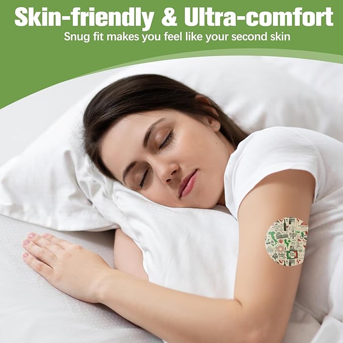 G7 Adhesive Patch 20Pack Waterproof Over Patches for G7 & Stelo CGM Tape Non-Glue Central Stelo Overpatch Hypoallergenic & Latex-Free Long Stay for 15 Days