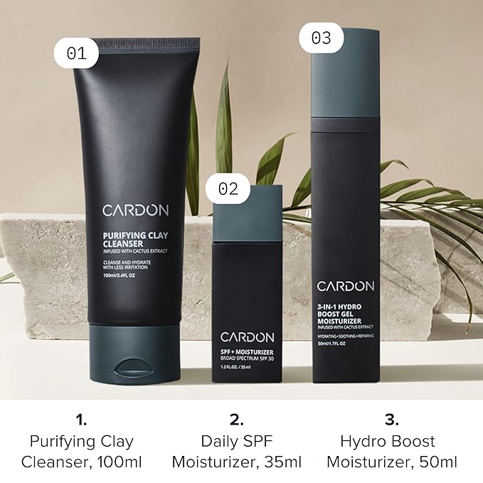 Cardon Cactus-Based Men's Skincare Set | Repairing