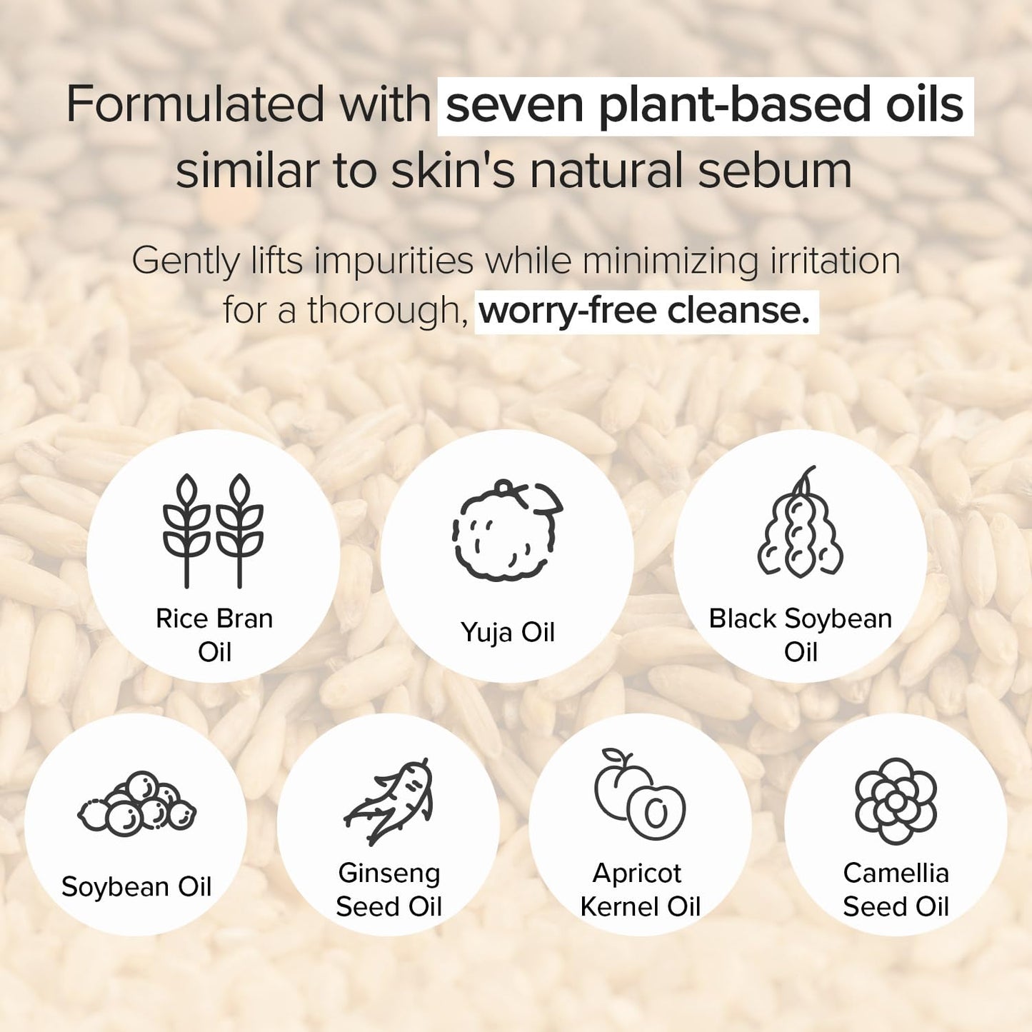 Mary&May Rice + Glutathione LHA Cleansing Oil | Daily Makeup Remover | Removes Impurities, Sebum & Clogged Pores | Double Cleanse | Gentle Exfoliation for Sensitive Skin | Korean Skincare | 6.76 fl oz