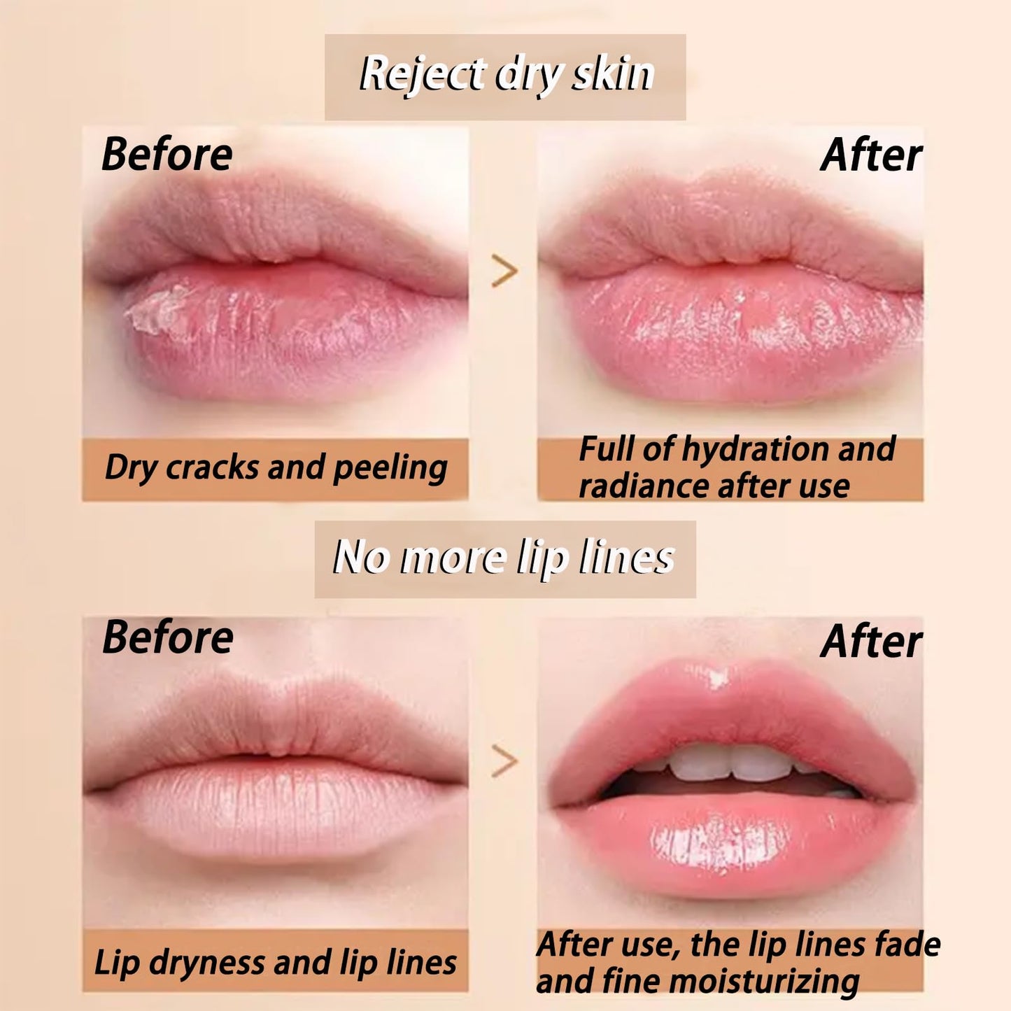 6 PCS Bee Lip Balm Honey Pot, Honey Strawberry Watermelon Apple Lime Mint Cherry Lip Mask Propolis Moisturizing Sleeping Lip Mask Overnight with Sticks, Honey Lip Balm Prevention Dry