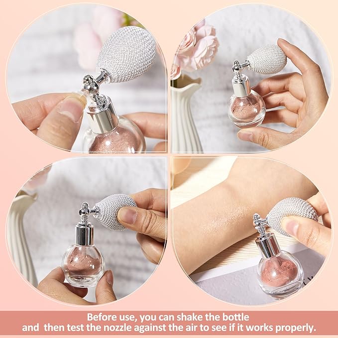 3 Pcs Glitter Spray for Hair and Body,