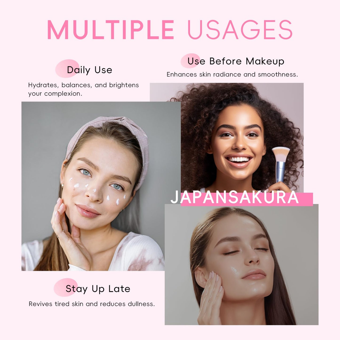 LAIKOU Sakura Skincare Set for Teen Girls, Complete 34PCS Face Care Kit, Christmas Pamper Gift Set for Women & Teenage Girls, Hydrating & Nourishing Travel-Friendly Daily Facial Skincare Routine