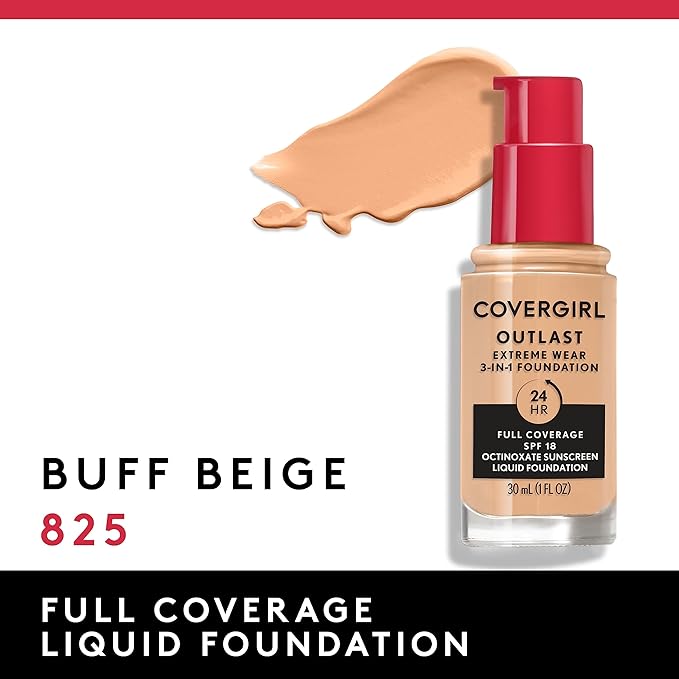 Covergirl Outlast Extreme Wear 3-in-1 Full Coverage Liquid Fl. Oz.