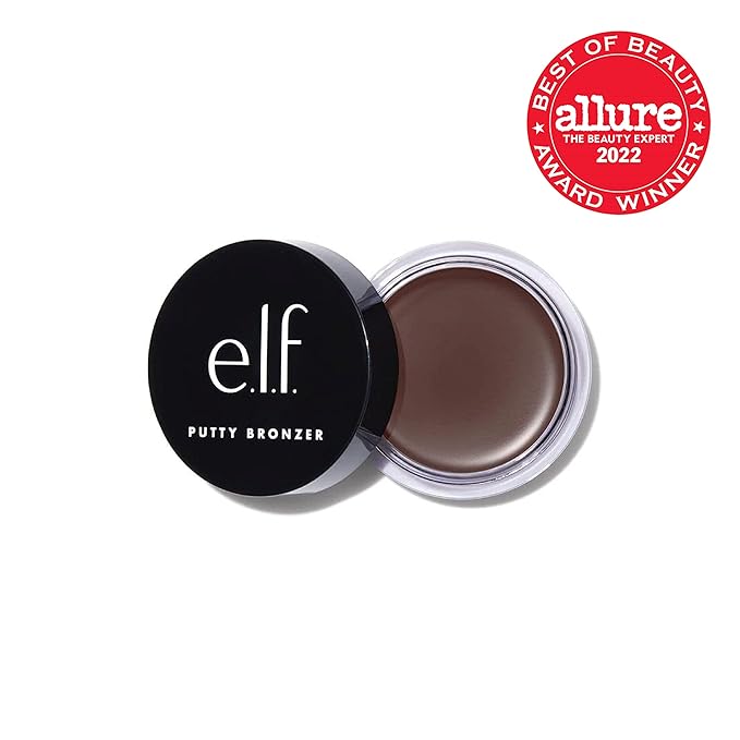 e.l.f. Putty Bronzer, Creamy & Highly Pigmented Formula, Cutie, (10g) 0.35 Oz
