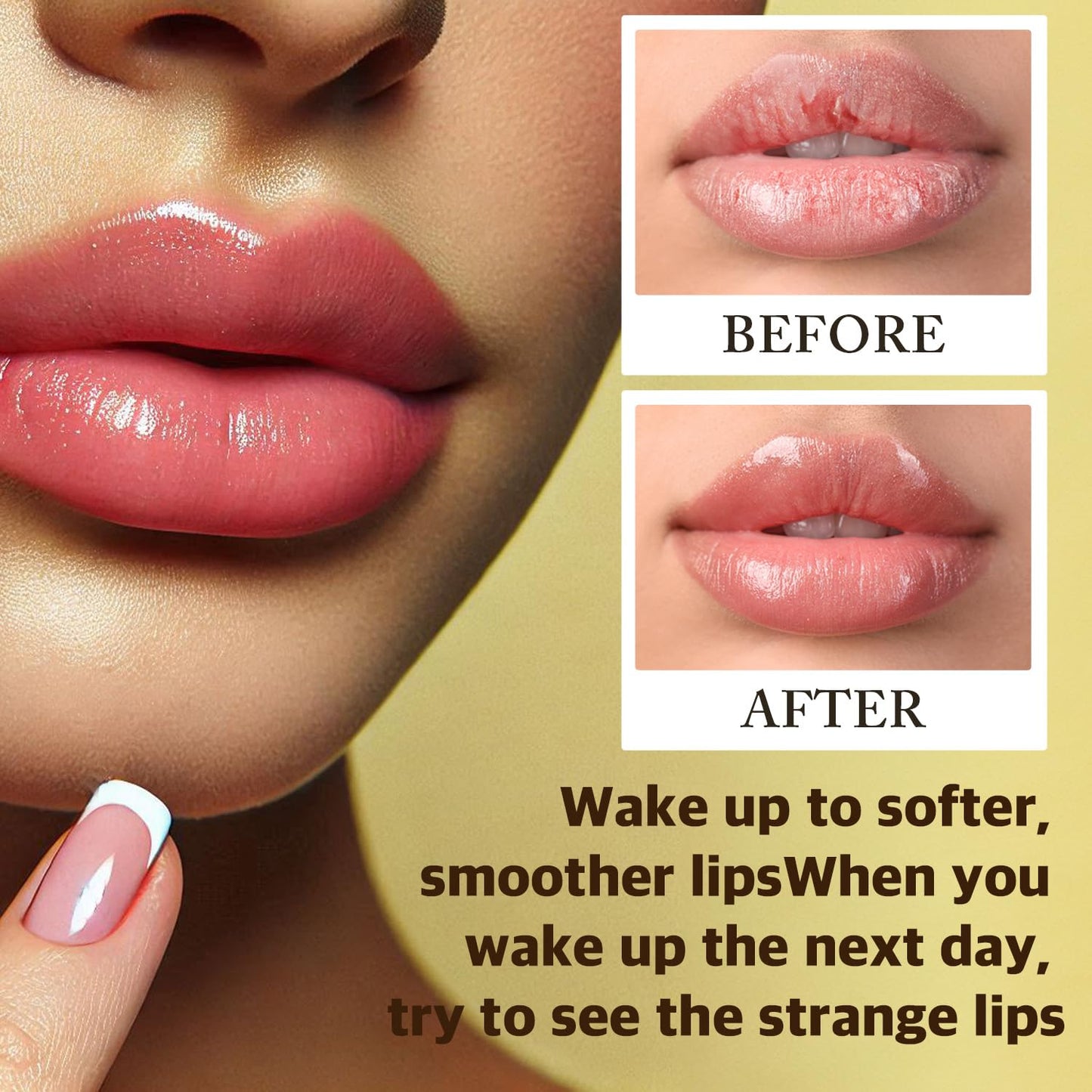 Honey Luster Lip Sleeping Mask 0.53 oz - Rich Overnight Balmy Treatment with Sunflower Oil, Collagen and Ceramide for Soft, Nourished Lips, Korean Skincare