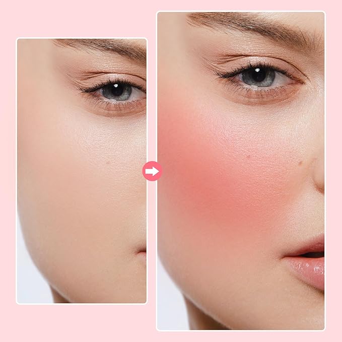 3 Colors Blush Palette, Blush and Highlighter Palette, Glowing Makeup