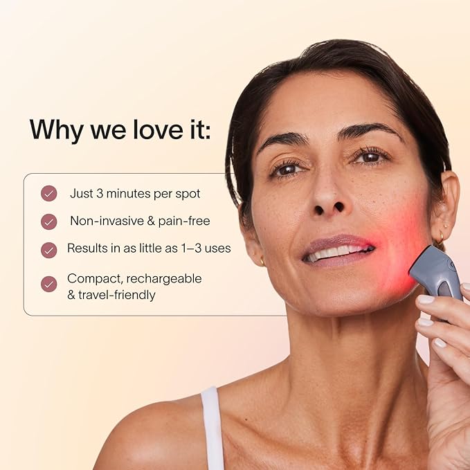 Solawave Bye Acne Spot Treatment | Blue & Red Light Therapy Device for Pimples & Zits | Face Wand Reduces Inflammation, Redness, & Appearance of Blemishes | 3-Min Sessions at Home for Clearer Skin
