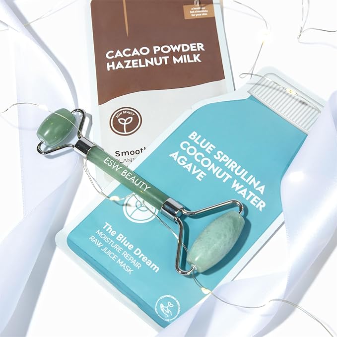 ESW Beauty The Blue Dream - Moisture Repair Raw Juice Face Mask (6-Pack) - Hydrating with Blue Spirulina, Coconut Water & Agave for Dry, Sensitive Skin - Replenishes & Fights Aging
