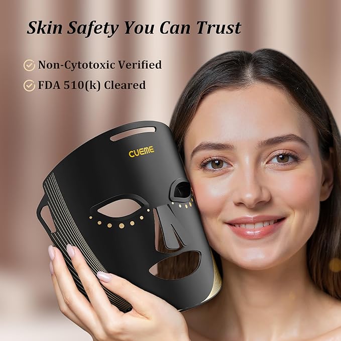 Red Light Therapy for Face, FDA-Cleared 8-Modes Red Light Therapy Mask for Wrinkles, Acne Treatment, and Skin Care, Portable Facial Mask, Unique Gift for Women - Mom, Sister, Girlfriend, and Wife