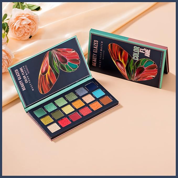18 Colors Eyeshadow Palette, Butterfly Series Highly Pigmented