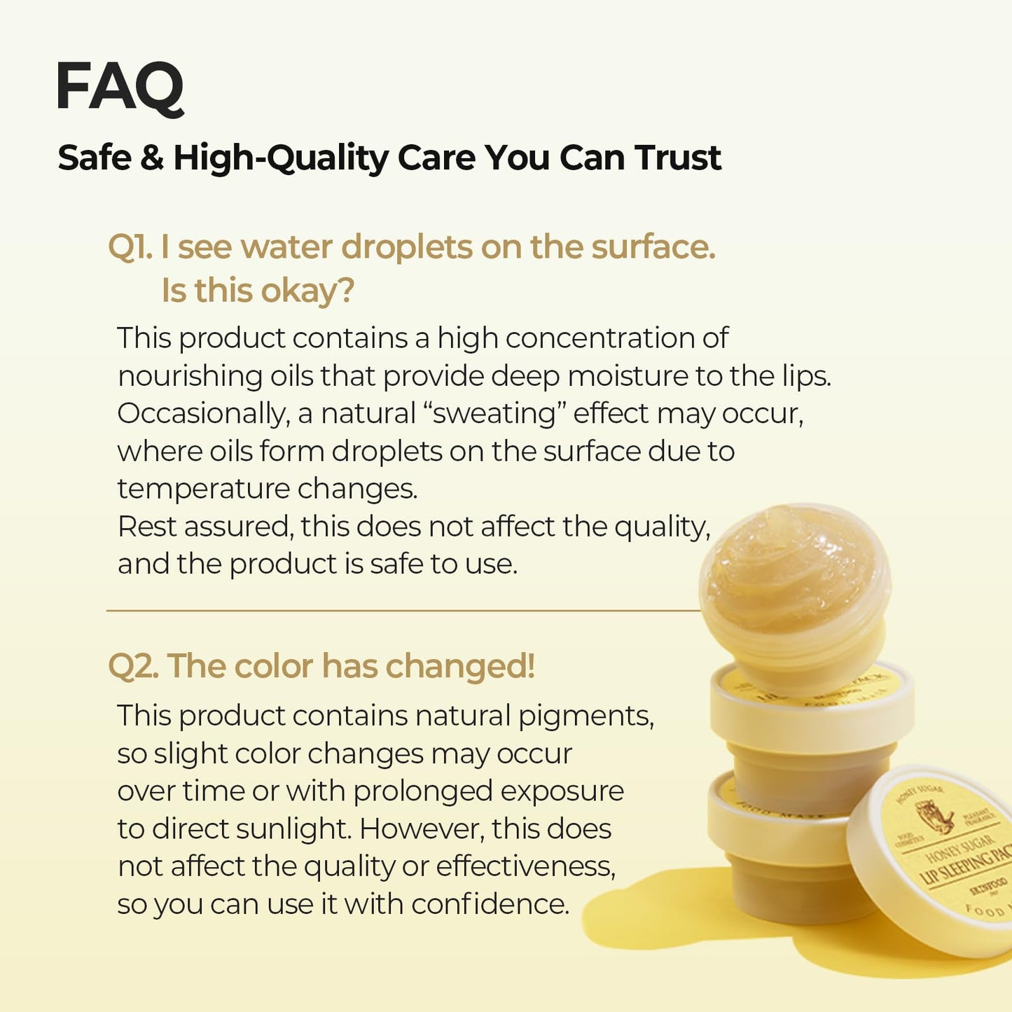 SKINFOOD Honey Sugar Lip Sleeping Mask, Lip Mask for Overnight, Korean Lip Care Product for Severely Chapped Lips, Hydrating Lip Butter for Dry Lips, Manuka Honey Lip Balm (0.71 fl. oz.)