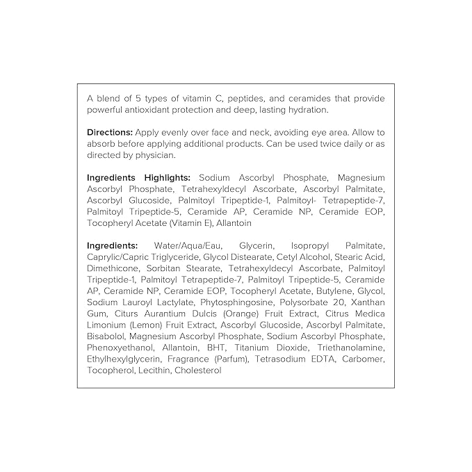 DRMTLGY Vitamin C Moisturizer for Face - 5 Different Types of Vitamin C - Facial Moisturizer for Fine Lines, Wrinkles & Dark Spots (52 ml)