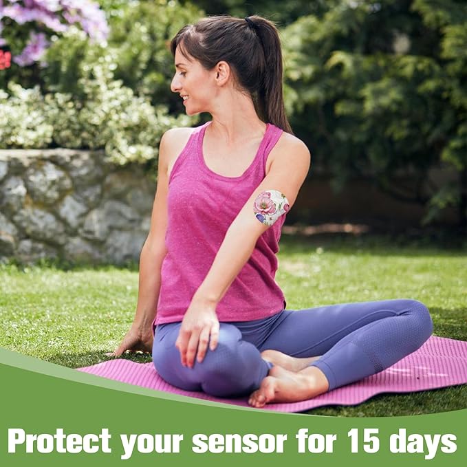 G7 Over Patches 20 Pack Waterproof Adhesive Patch for Dexcom G7 & Stelo CGM Tape Non-Glue Central Stelo Overpatch Hypoallergenic & Latex-Free Long Stay for 15 Days