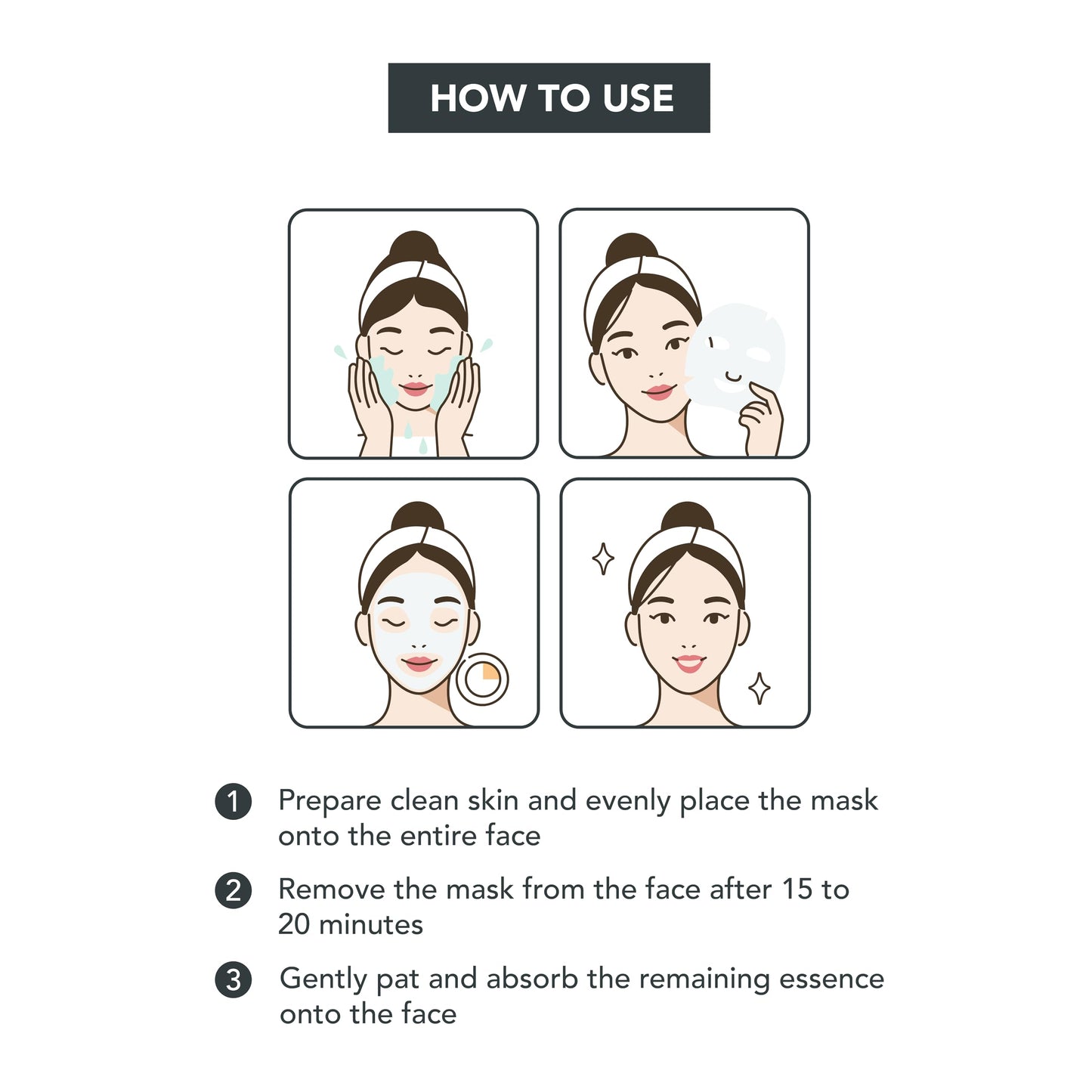 Innerest SKIN627 Bulk 24PK Face Masks Skincare, Facial Mask, Sheet Masks Korean (24PK Hyaluron with Squalane)