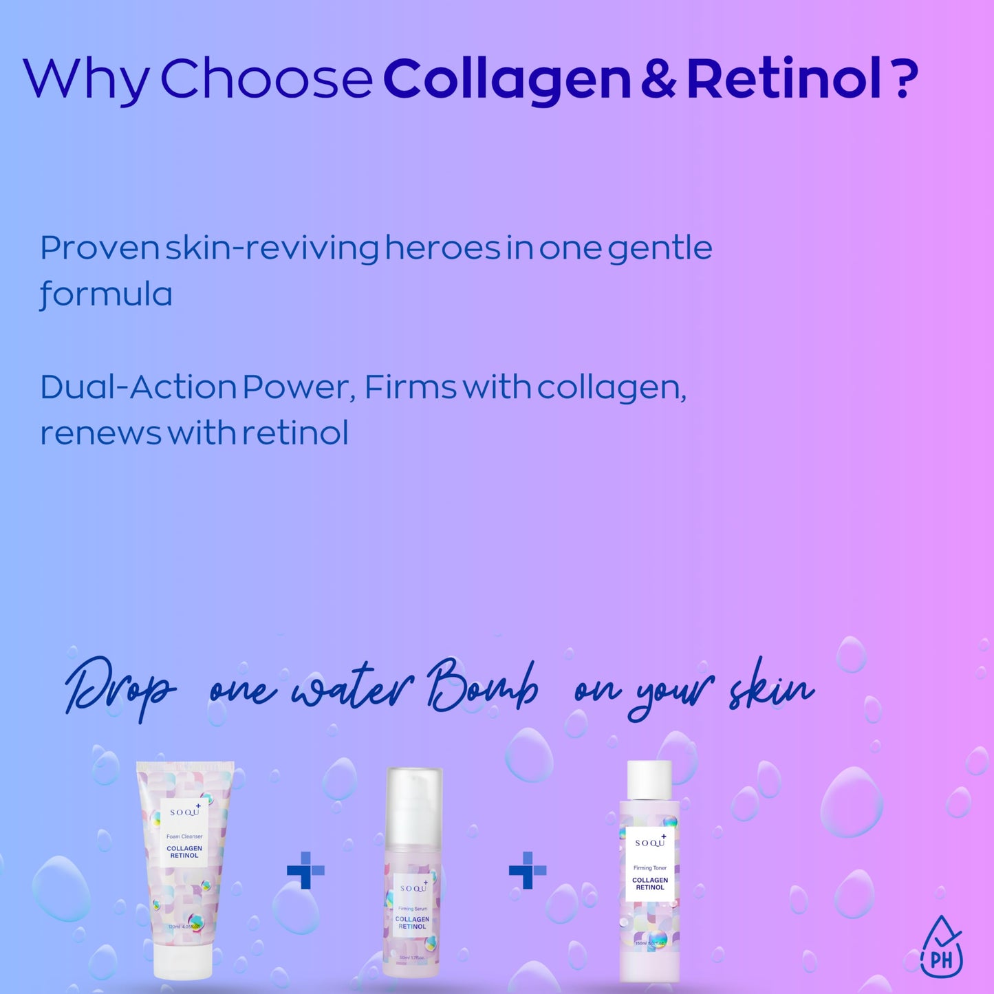 Firming Collagen Face Wash with Retinol – Korean Skincare Cleanser for Radiant, Youthful Skin – Made in Korea – 120ml