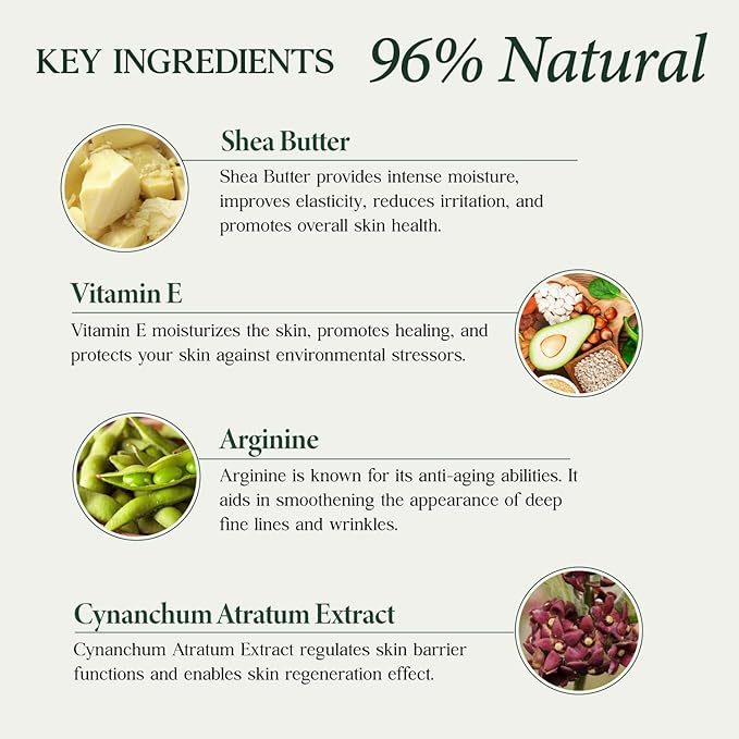 CLARA'S NEW YORK Super Food Shea Butter Facial Serum with Vitamin E to Moisturize and Heal, for Dry and Flaky Skin, 30ml /1Fl oz - Made In USA