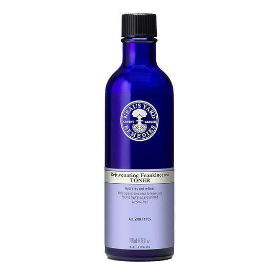 Neal's Yard Frankincense Toner with Aloe Vera & Tripeptide, Toning & Balancing for All Skin Types, Alcohol-Free, Vegan Approved, Cruelty-Free, 200mL