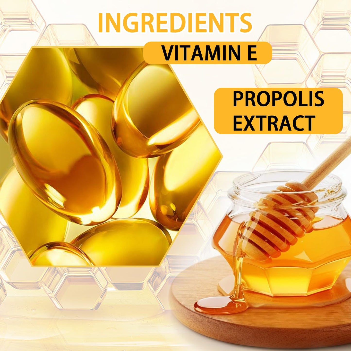 2PCS Honey Lip Balm and Lip Oil Set, Hydrating Overnight Propolis Lip Care Sleeping Mask, Moisturizing Lip Glow Oil Long-lasting Plumping Bee Lip Balm Gloss Stain Gifts Set for Women