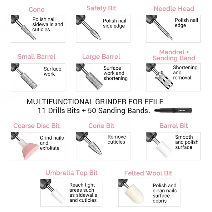 Airsee n24 portable electric nail