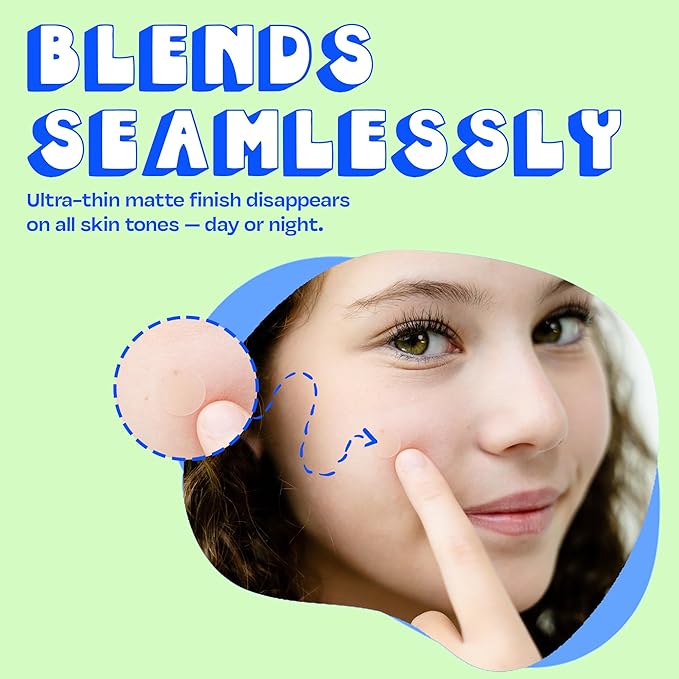 The Pimple Patches for Face Acne, Clear Hydrocolloid Patches with Salicylic Acid, Skin Care for Kids & Teens, Korean Skin Care, 3-Pack (25 Small, Medium & Large Spot Treatments per Pack)