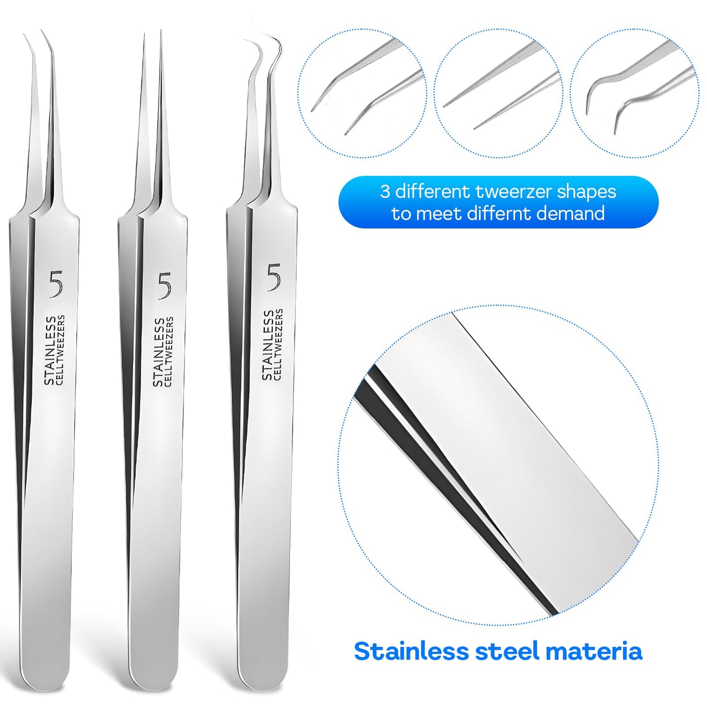 4 Pcs Blackhead Remover Tools Pimple Popper Tool Kit Comedones Extractor Acne Removal Kit for Blemish Black Head Remover for face Risk Free Treatment for Whitehead Popping (Silver Purple)