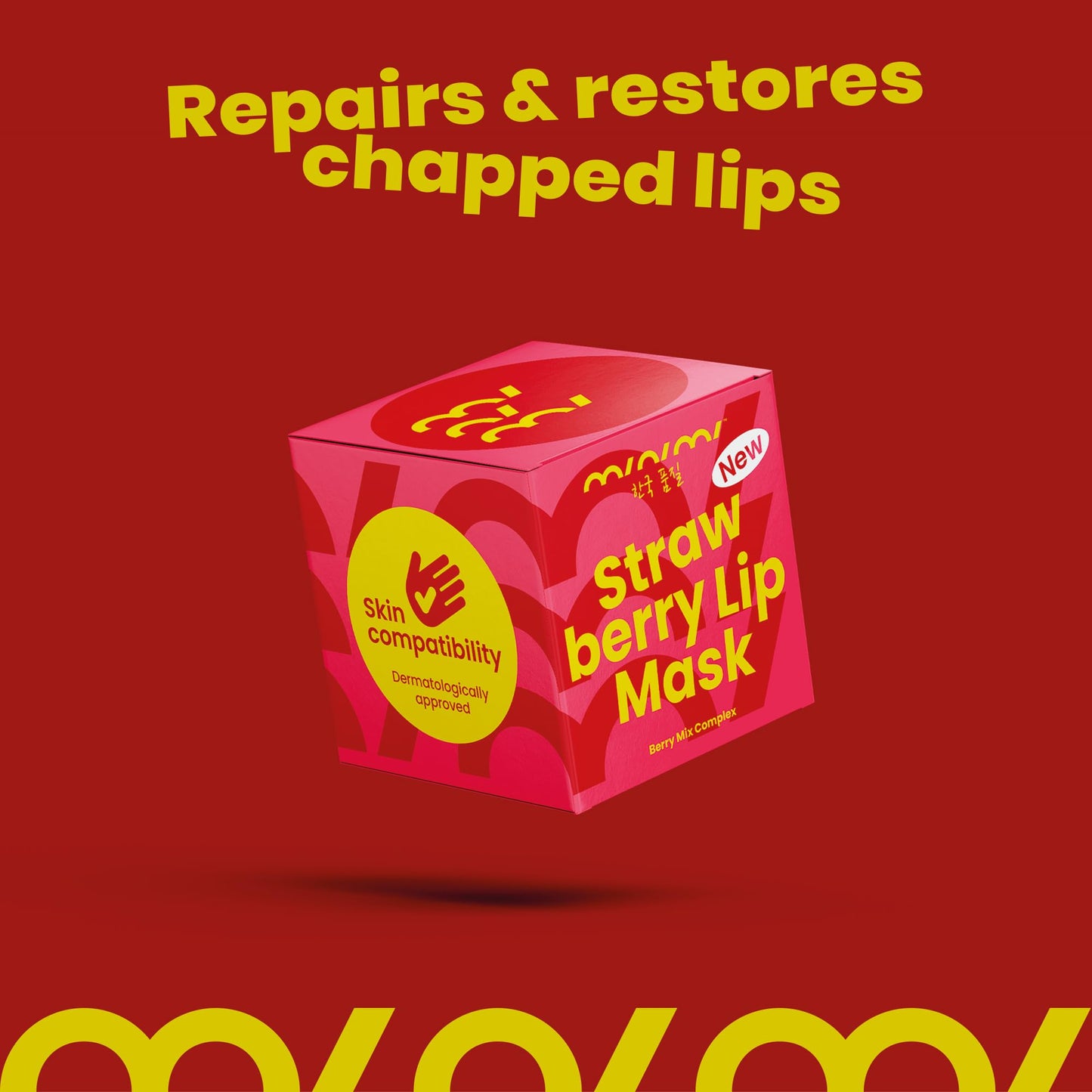 MINIMI Lip Mask Overnight 0.7Oz – Lip Sleeping Mask for Dry Chapped Lips – Hydrating Lip Treatment with Collagen, Peptides, Hyaluronic Acid & Vitamins – Korean Skincare Like Laneige Lip Mask