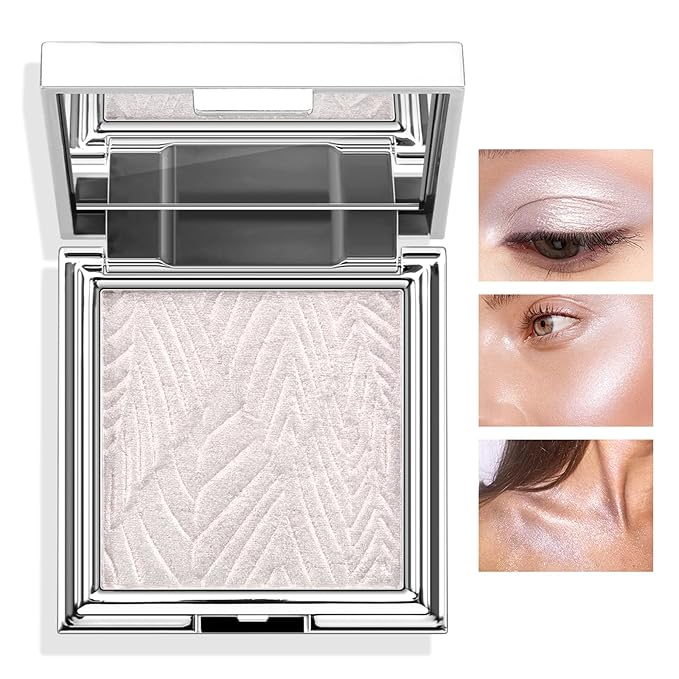 Boobeen Highlighter Makeup Highlighter Powder Palette, Shimmer Illuminator