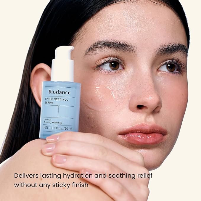 BIODANCE Hydro Cera-Nol Serum, Hydrating, Quick Soothing Effect, Redness Reducing, Hydration Boost Serum for Sensitive Skin, Korean Skincare | 1.01 fl.oz x 1 ea