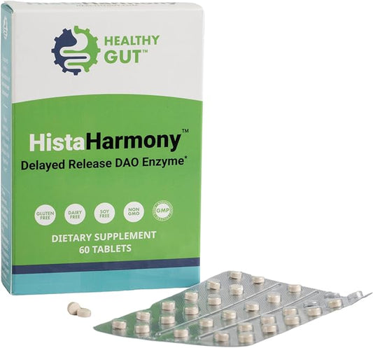 HistaHarmony | Delayed Release DAO Diamine Oxidase Histamine Support Enzyme | 30,000 HDU | 60 Servings