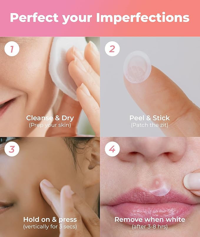 Amazing Patch - Korean Skin-tech Pimple Patch Invisible Spot Cover Over Night, Acne Patches for Face, Zit and Blemish Spot - 52ea