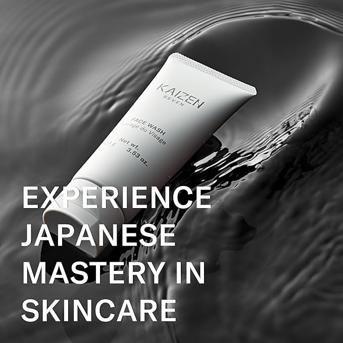 Face Wash for Men | Made in Japan | Premium Rich & Refreshing Lather with Moroccan Clay, Licorice Root, Konbu from Hokkaido Japan