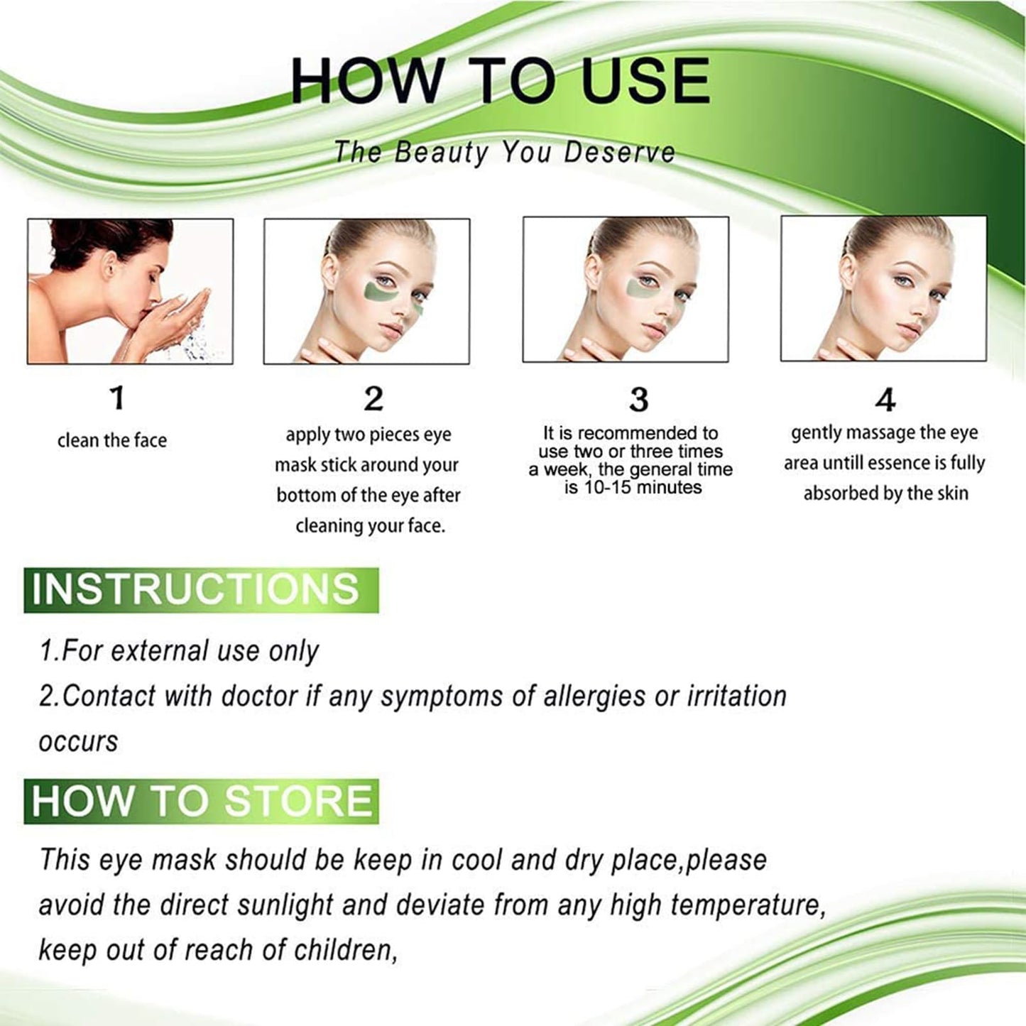 Felico 30 Pairs Lip Mask Under Eye Masks Patches, Crystal Collagen Hydrating Moisturizing Smoothing Lips Gel Pads for Puffy Eyes Bags,Dark Circles,Puffiness,Fine Lines,Wrinkles,Anti-Aging Seaweed