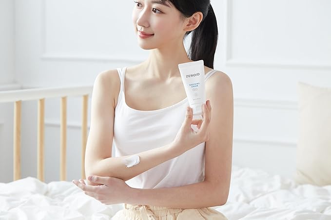 ZEROID | Soothing Cream | Face Moisturizer for Sensitive Skin | Face Cream for Skin Barrier Repair | Facial Lotion for Soothing & Calming | Dermocosmetic Lotion | Korean Skin Care | 5.41 fl oz (160ml)