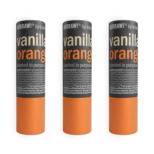 Hurraw! Vanilla & Orange Lip Balm,