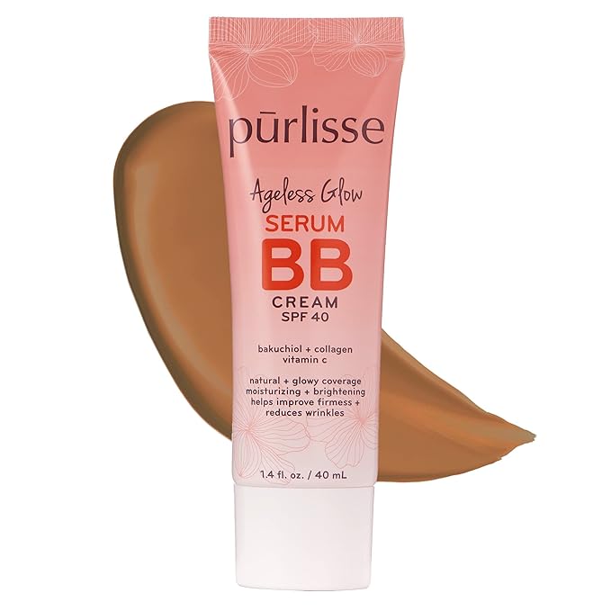pūrlisse Ageless Glow Serum BB Cream SPF 40 | Deep 1.4oz