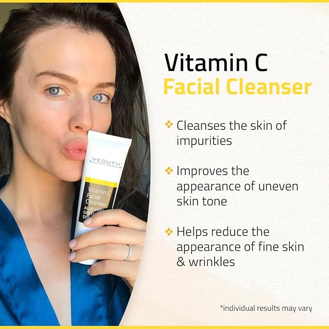 YEOUTH Vitamin C Cleanser for Face Wash 3 fl oz
