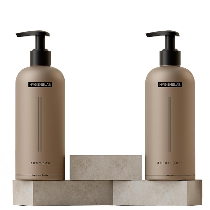 Men's Hair Care Duo– EWG Verified Shampoo (10 fl oz) & Conditioner (10 fl oz) – Fragrance-Free, Paraben-Free Duo for All Hair Types – Gentle Cleanse & Hydration with Premium Formula