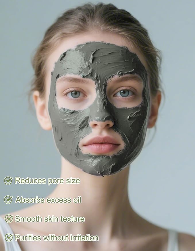 Erinde Recovery Mud Mask - Korean Wash Off Clay Mask for Face & Body, Hydrating & Moisturizing, Deep Pore Cleanser, Oil Control & Pore Minimizer, 2.54 fl oz