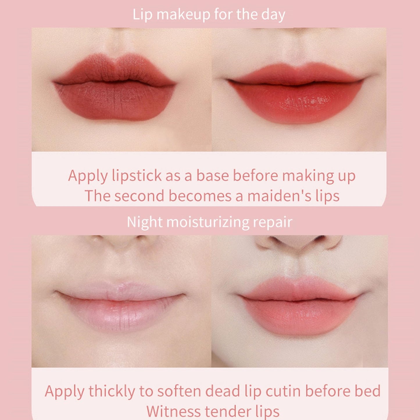 LAIKME Lip Sleeping Mask, Overnight Lip Mask for Dry Cracked Lips, Long Lasting Deep Moisturizing Nourish Dry Lips, Gentle Exfoliating, Restore Softness, Smooth Fine Lines, Non-Sticky Formula (Berry)