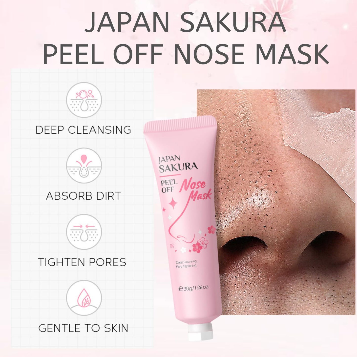 Skincare Kit Sakura Teen Girls Gifts - Skin Care Set Travel Size Toiletries - Sakura Skin Care for Teens 10-12 Hydrating - Teen Facial Kit Gift Set for Women with Bunny Headband（11PCS）